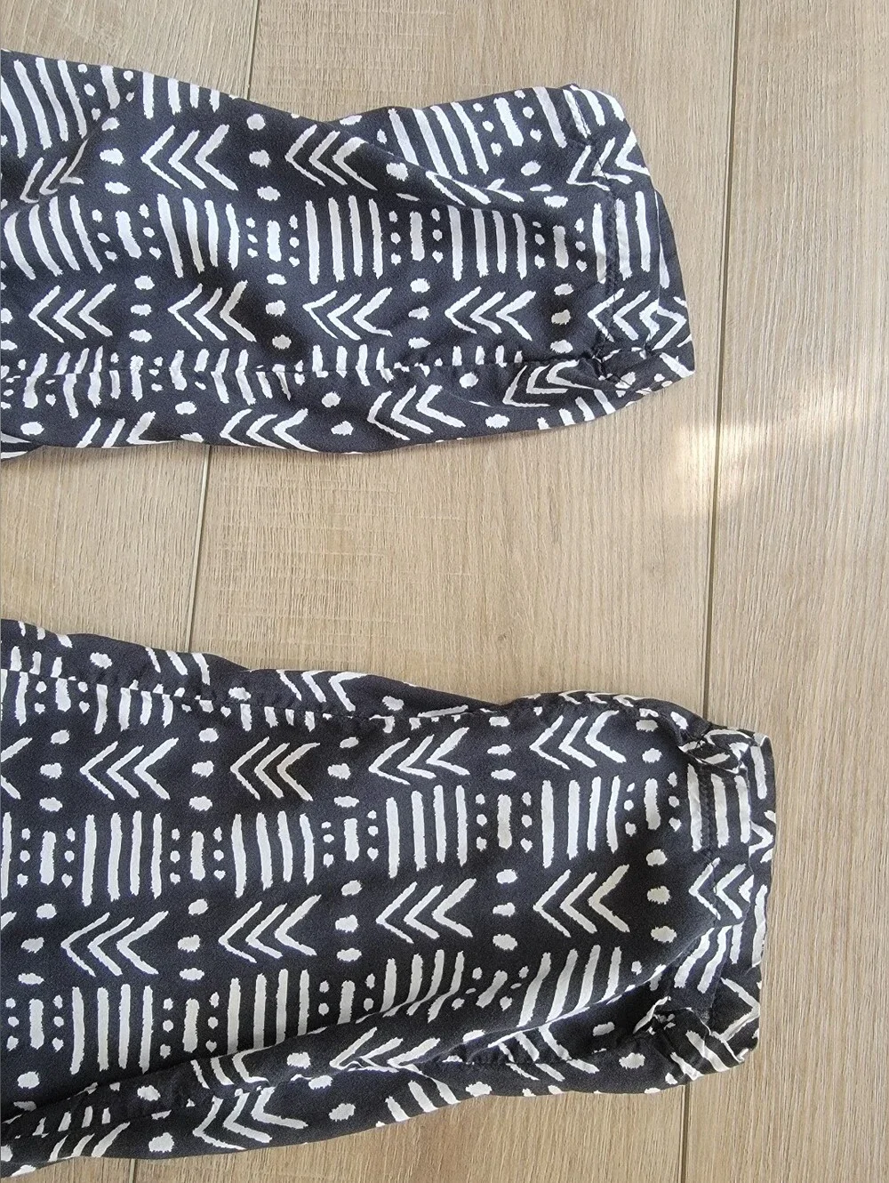 Old Navy Girls Black White Print Geometric Jumpsuit Size Large (10-12) Boho